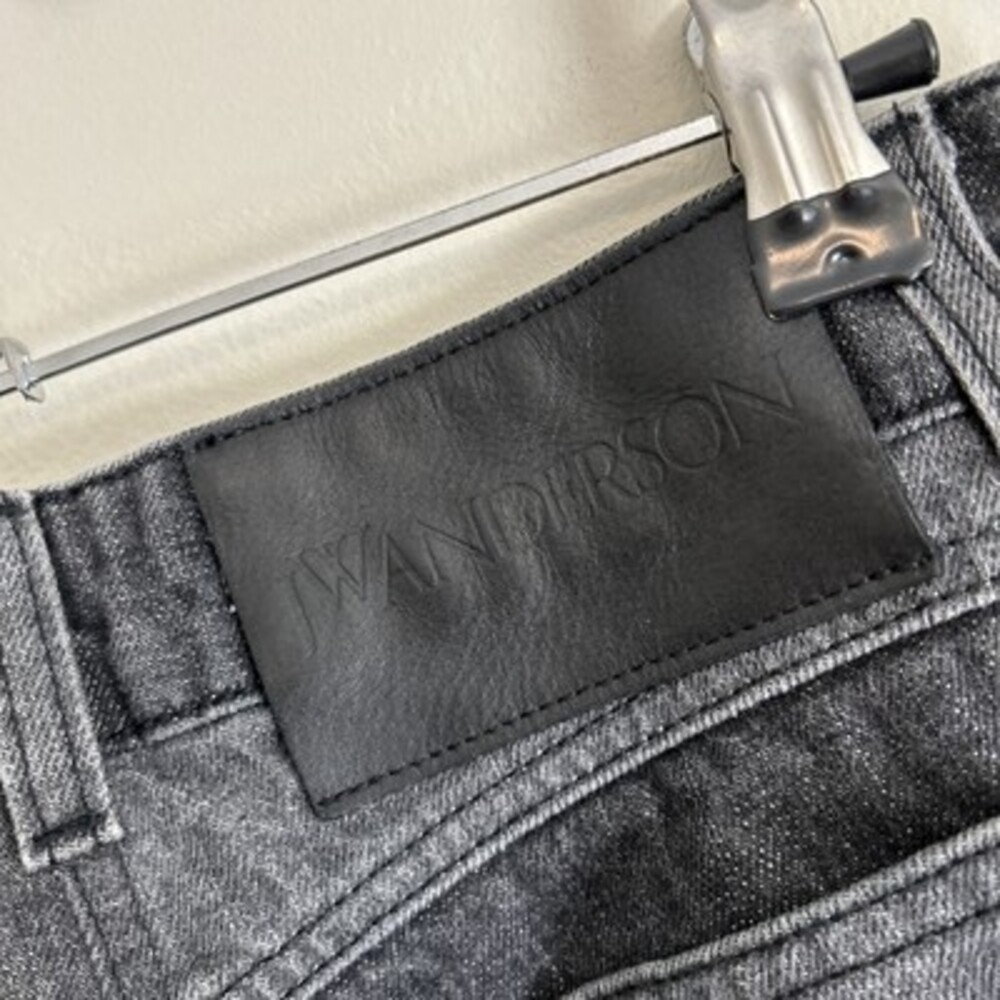 JW Anderson TR0020 PG0255 FLARED JEANS Bicolor Denim Pants - Picture 7 of 10